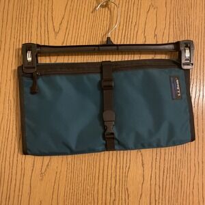 L.L. Bean travel toiletry Suitcase insert Green Made in the USA